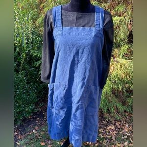 Rough Linen cross back apron